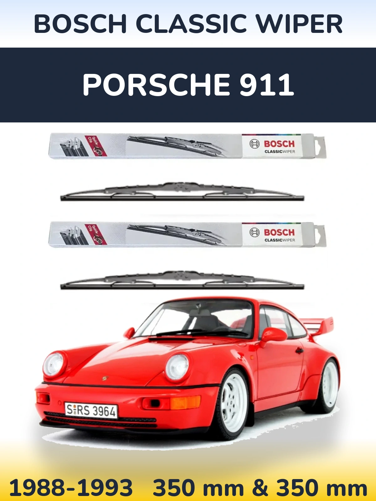 Torkarblad BOSCH Classic Wiper för Porsche 911