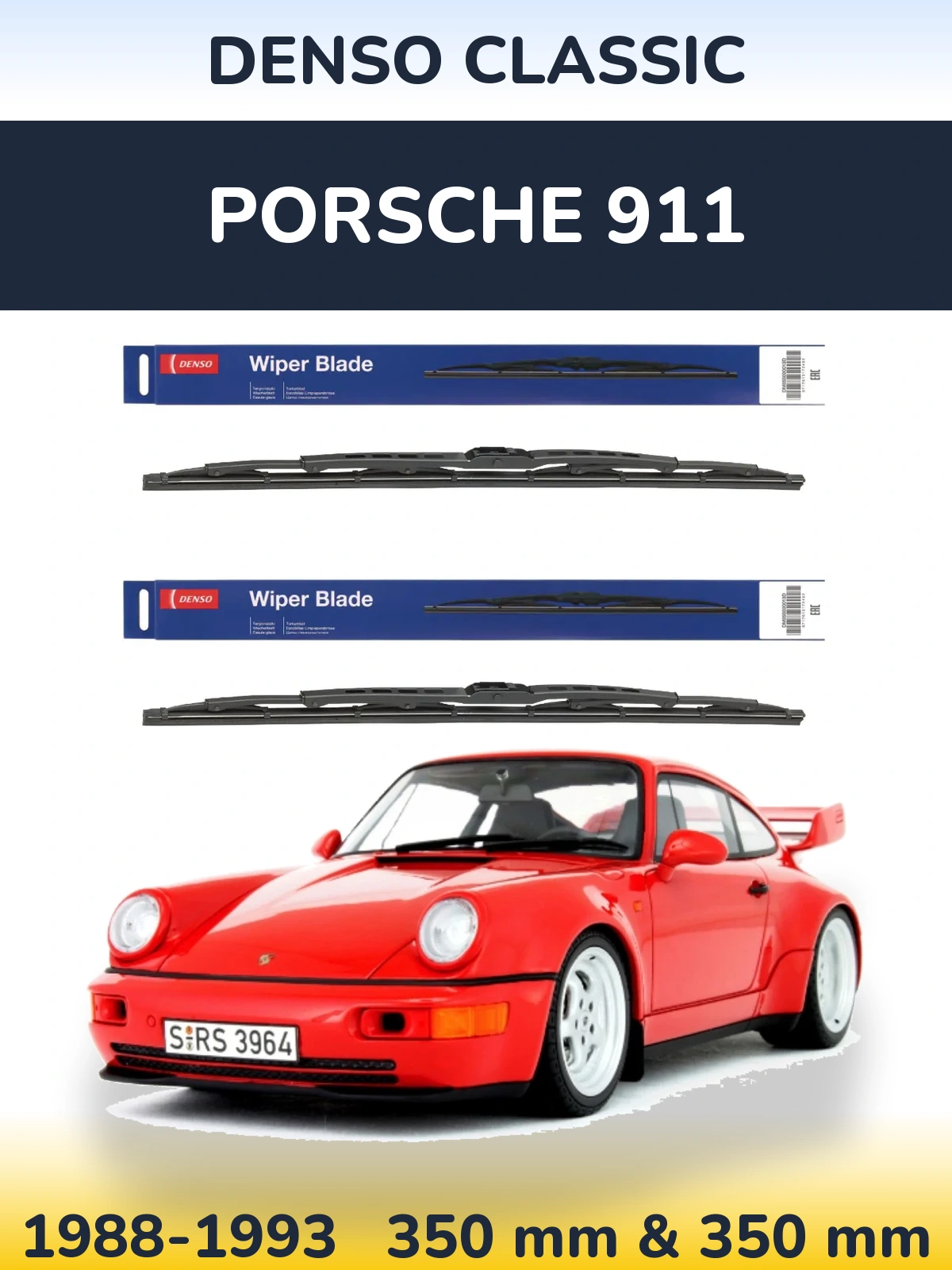 Torkarblad Denso Classic för Porsche 911