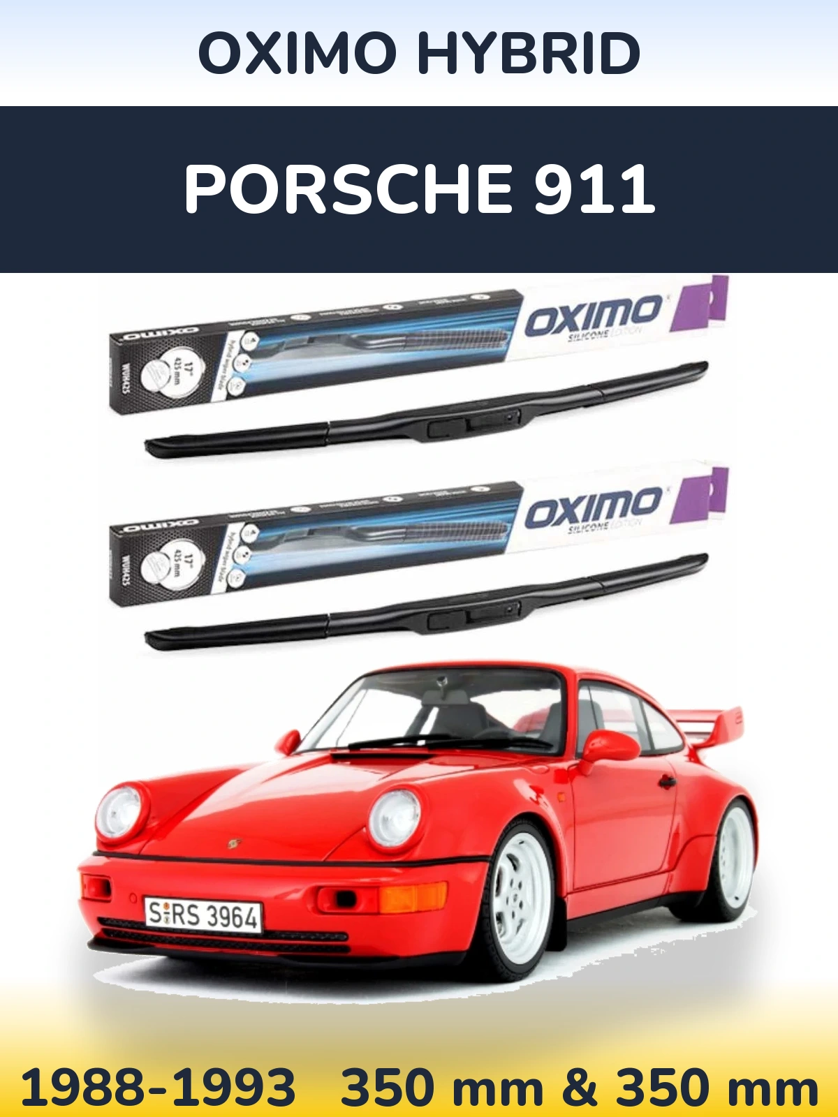 Torkarblad Oximo Hybrid för Porsche 911
