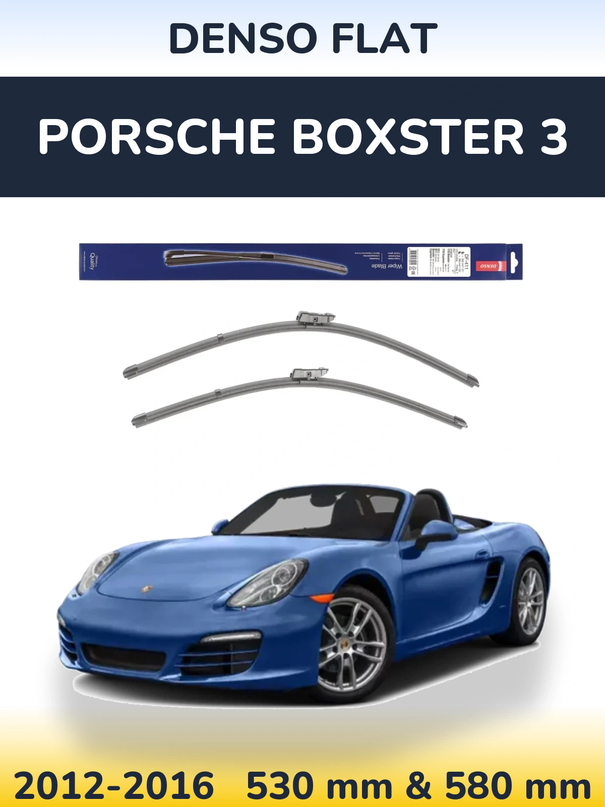 Torkarblad Denso Flat för Porsche Boxster 3