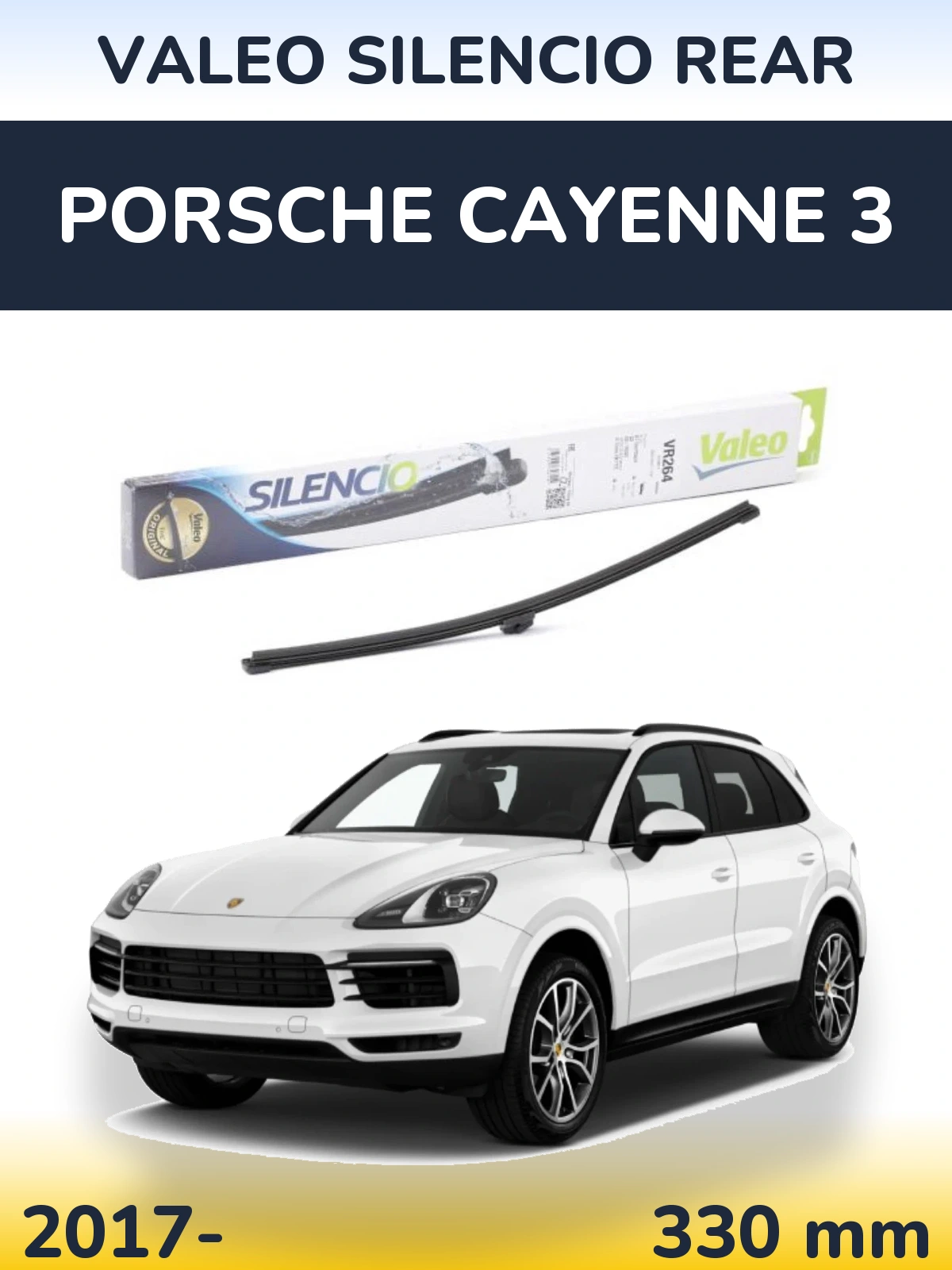 Torkarblad Valeo Silencio Rear för Porsche Cayenne 3