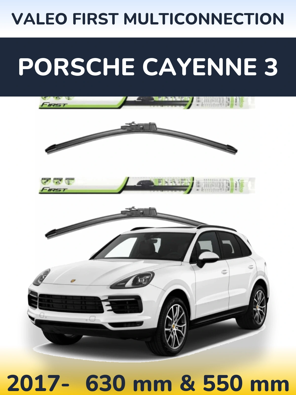 Torkarblad Valeo First MultiConnection för Porsche Cayenne 3