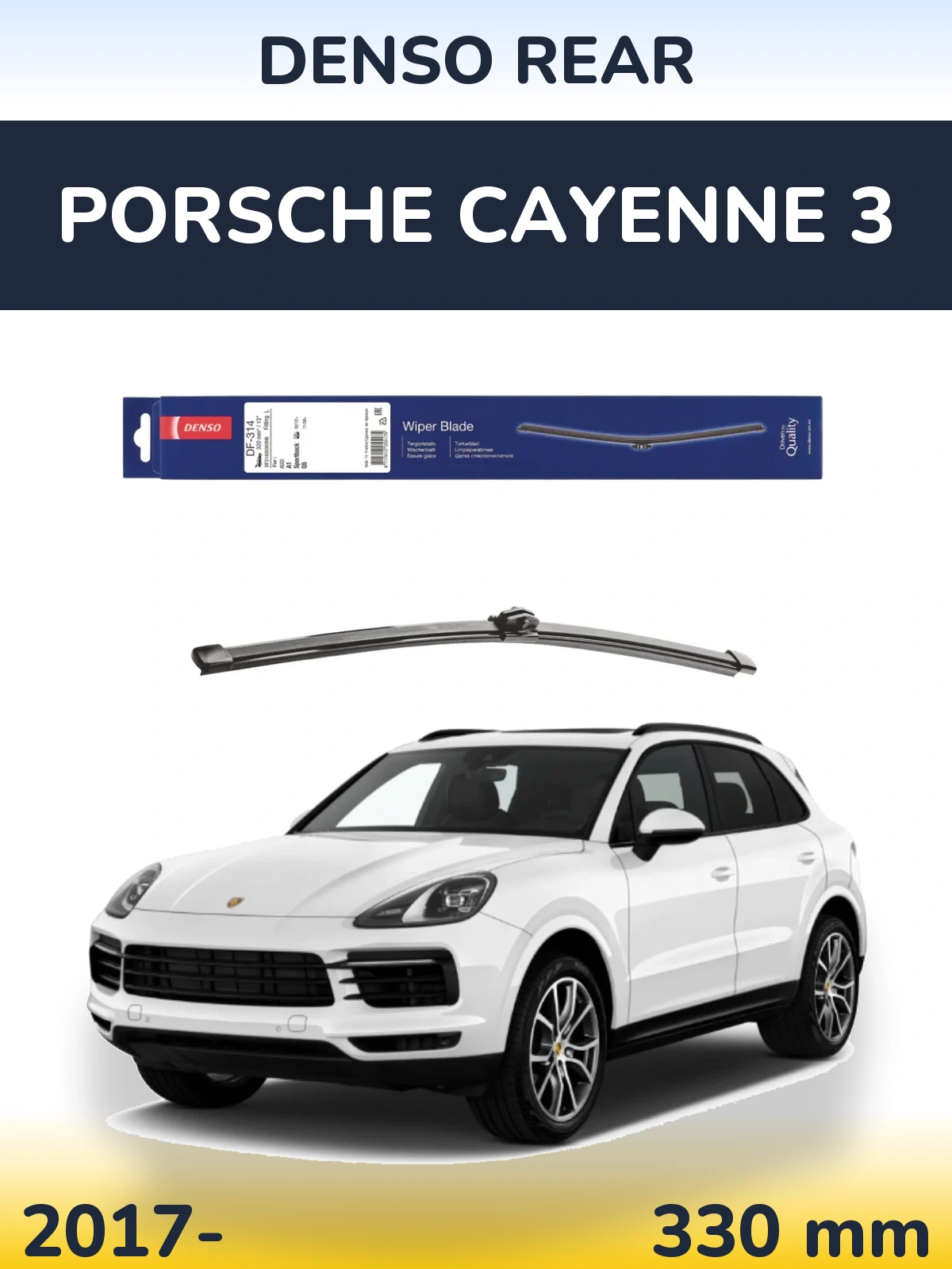 Torkarblad Denso Rear för Porsche Cayenne 3