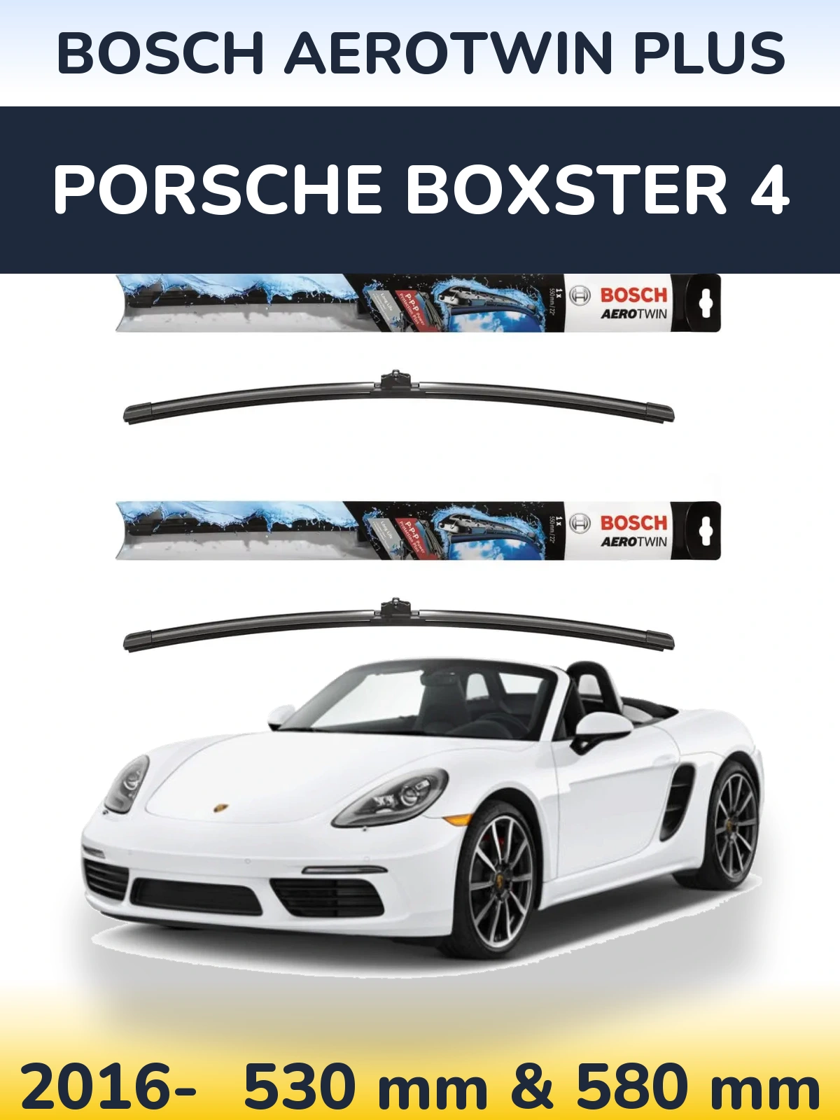 Torkarblad BOSCH AeroTwin Plus för Porsche Boxster 4