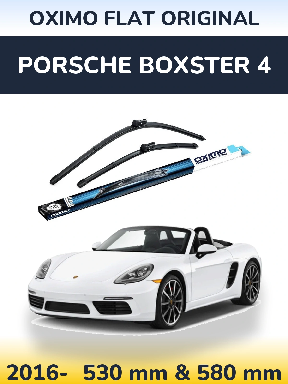 Torkarblad Oximo Flat Original för Porsche Boxster 4