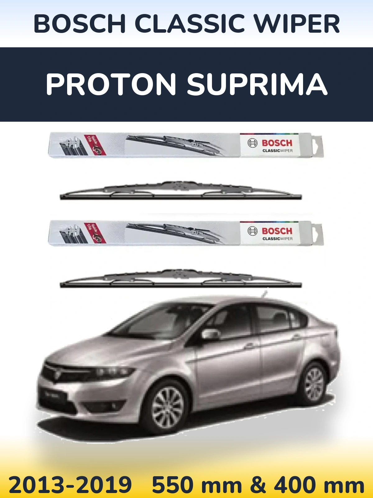 Torkarblad BOSCH Classic Wiper för Proton Suprima