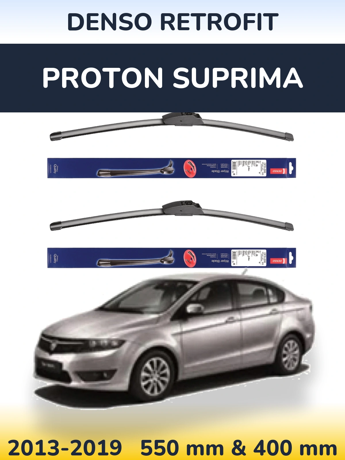 Torkarblad Denso Retrofit för Proton Suprima