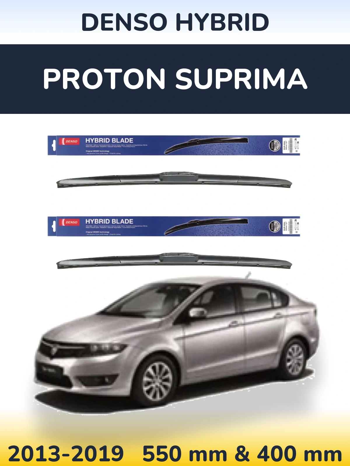 Torkarblad Denso Hybrid för Proton Suprima