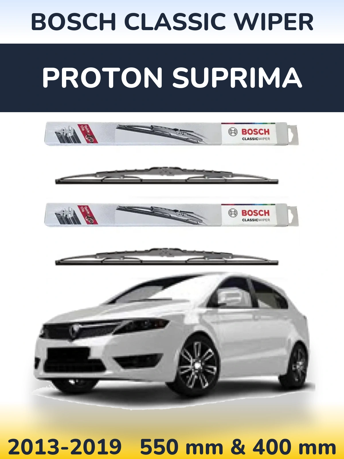 Torkarblad BOSCH Classic Wiper för Proton Suprima