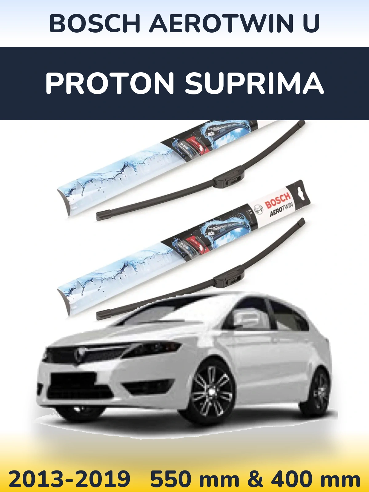 Torkarblad BOSCH AeroTwin U för Proton Suprima