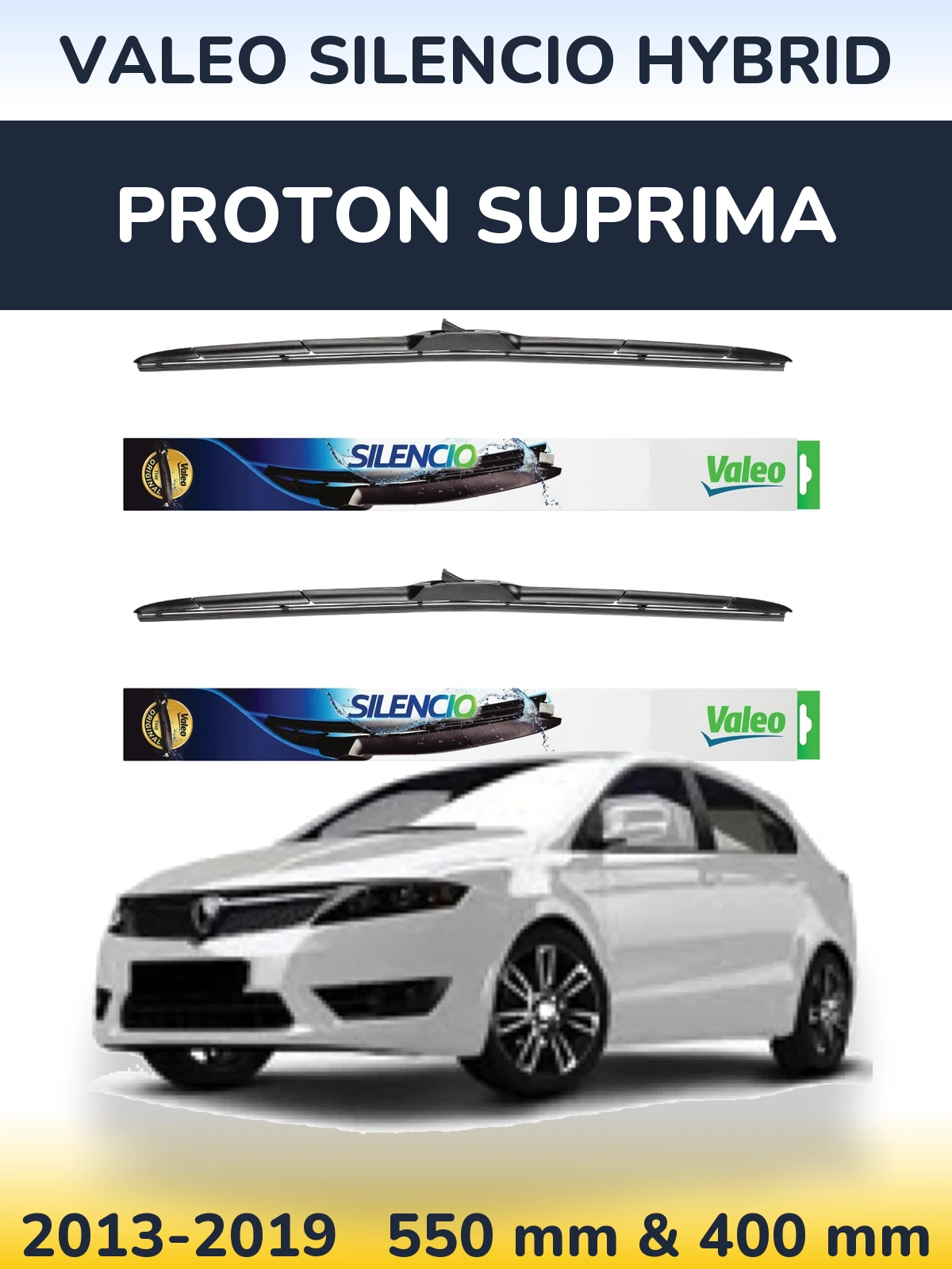 Torkarblad Valeo Silencio Hybrid för Proton Suprima