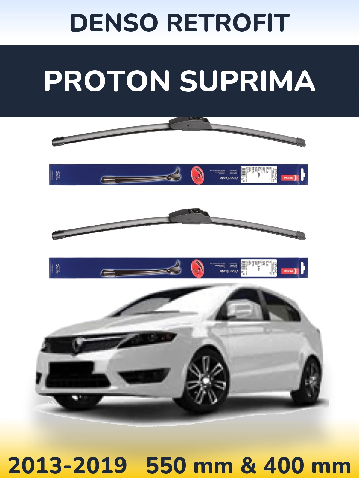 Torkarblad Denso Retrofit för Proton Suprima