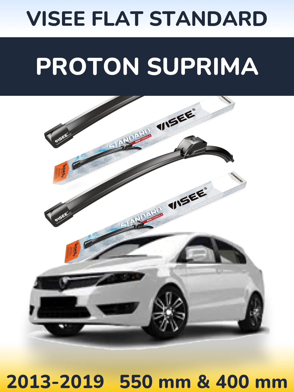 Torkarblad VISEE FLAT STANDARD för Proton Suprima