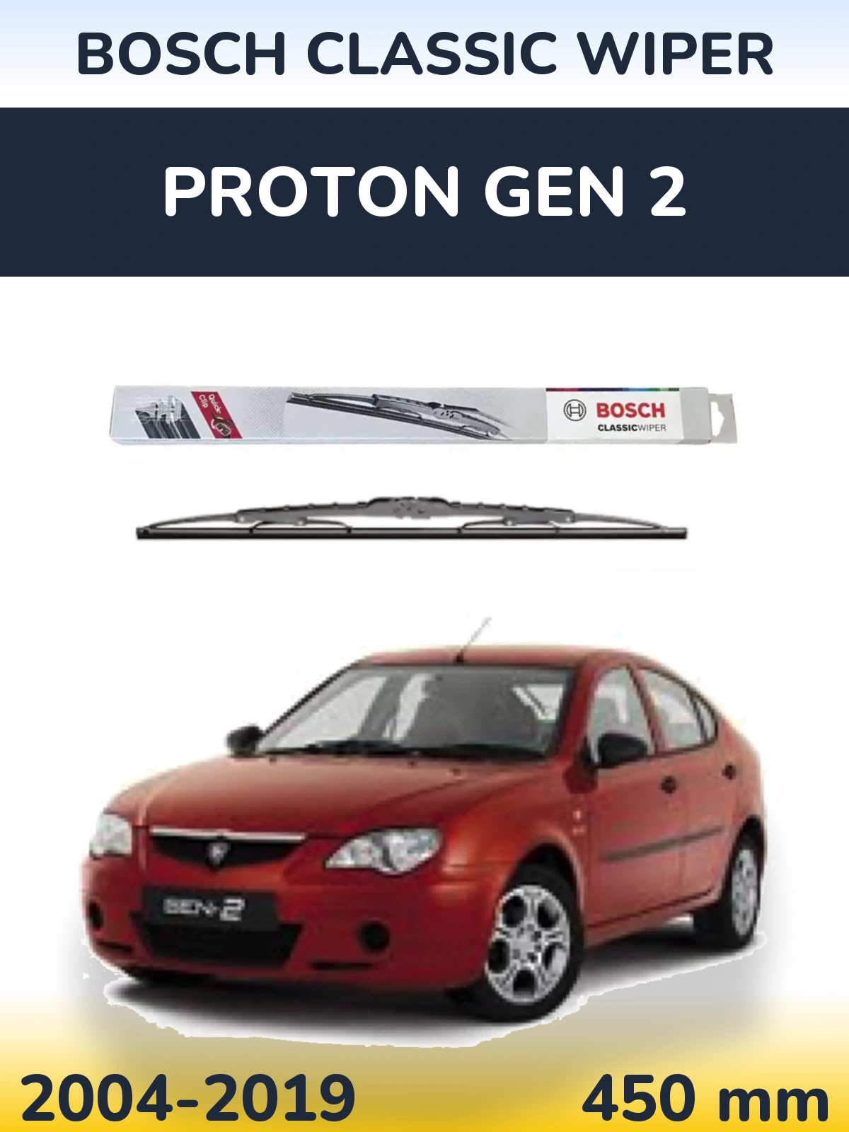 Torkarblad BOSCH Classic Wiper för Proton Gen 2