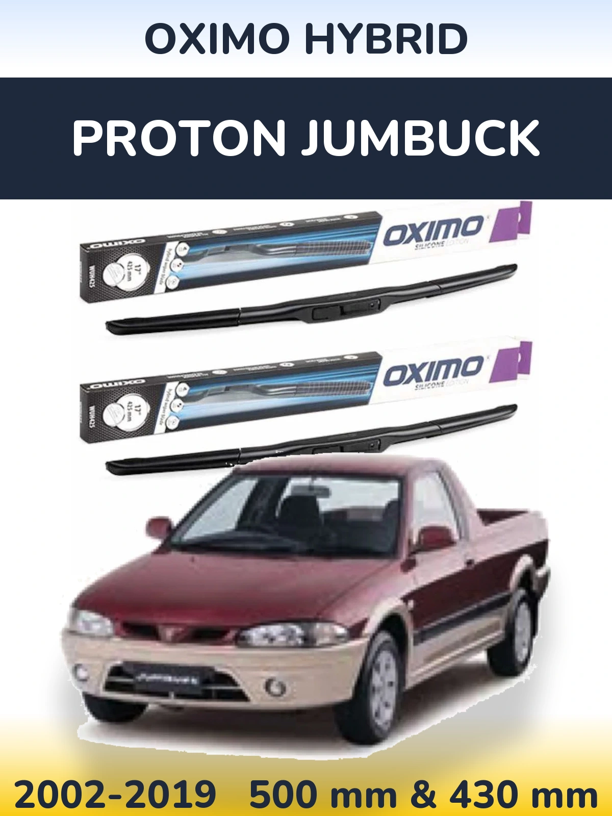 Torkarblad Oximo Hybrid för Proton Jumbuck
