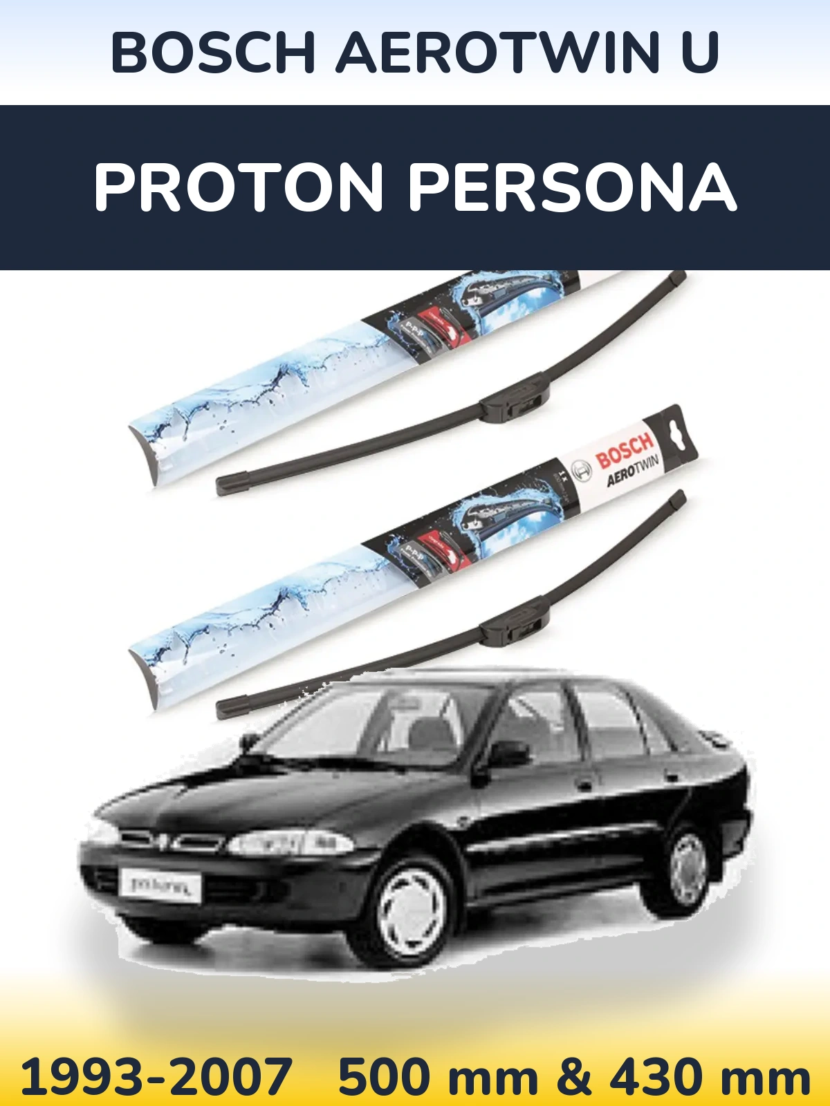 Torkarblad BOSCH AeroTwin U för Proton Persona