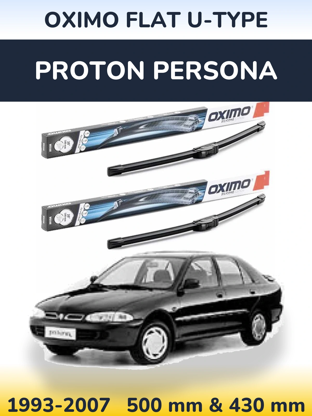 Torkarblad Oximo Flat U-type för Proton Persona