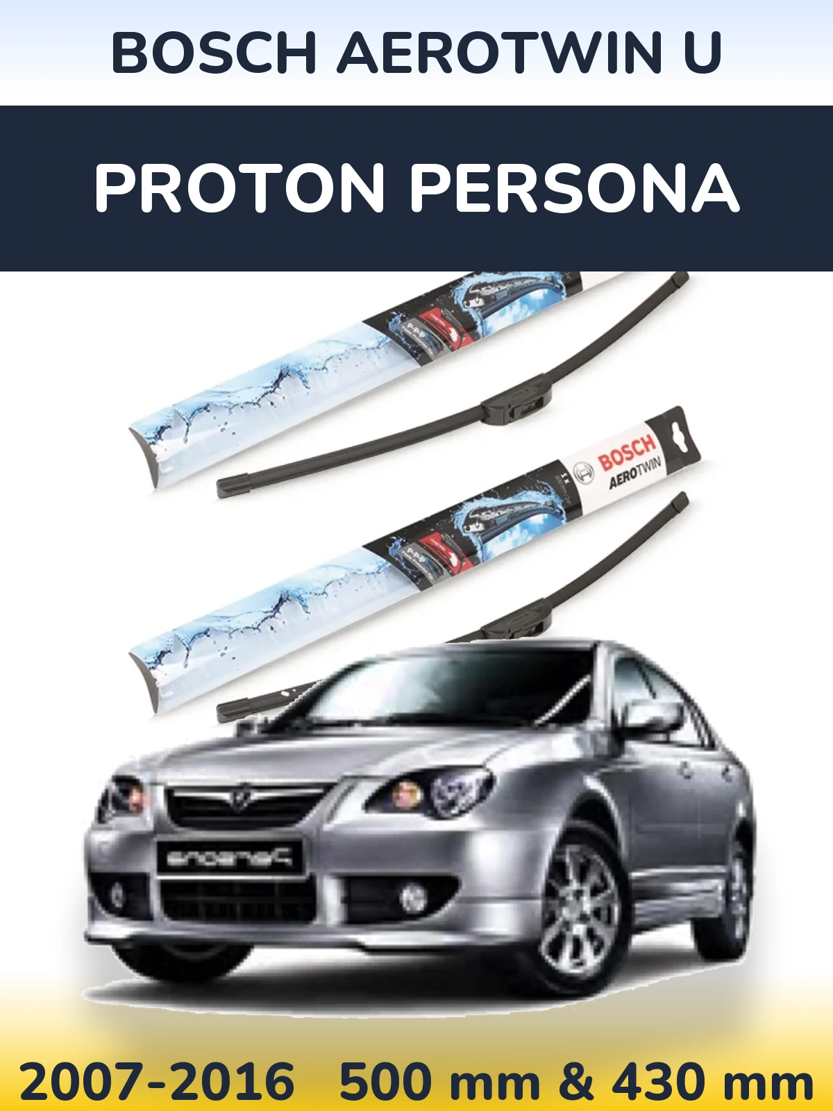 Torkarblad BOSCH AeroTwin U för Proton Persona