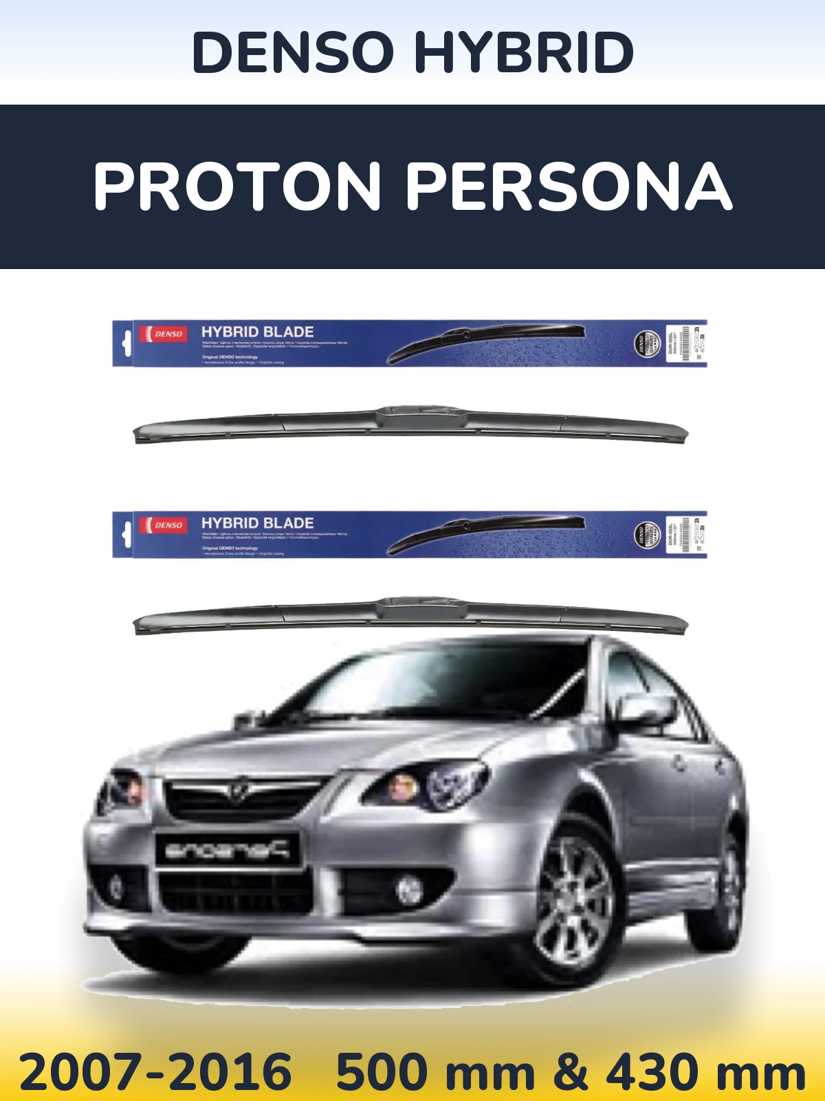 Torkarblad Denso Hybrid för Proton Persona