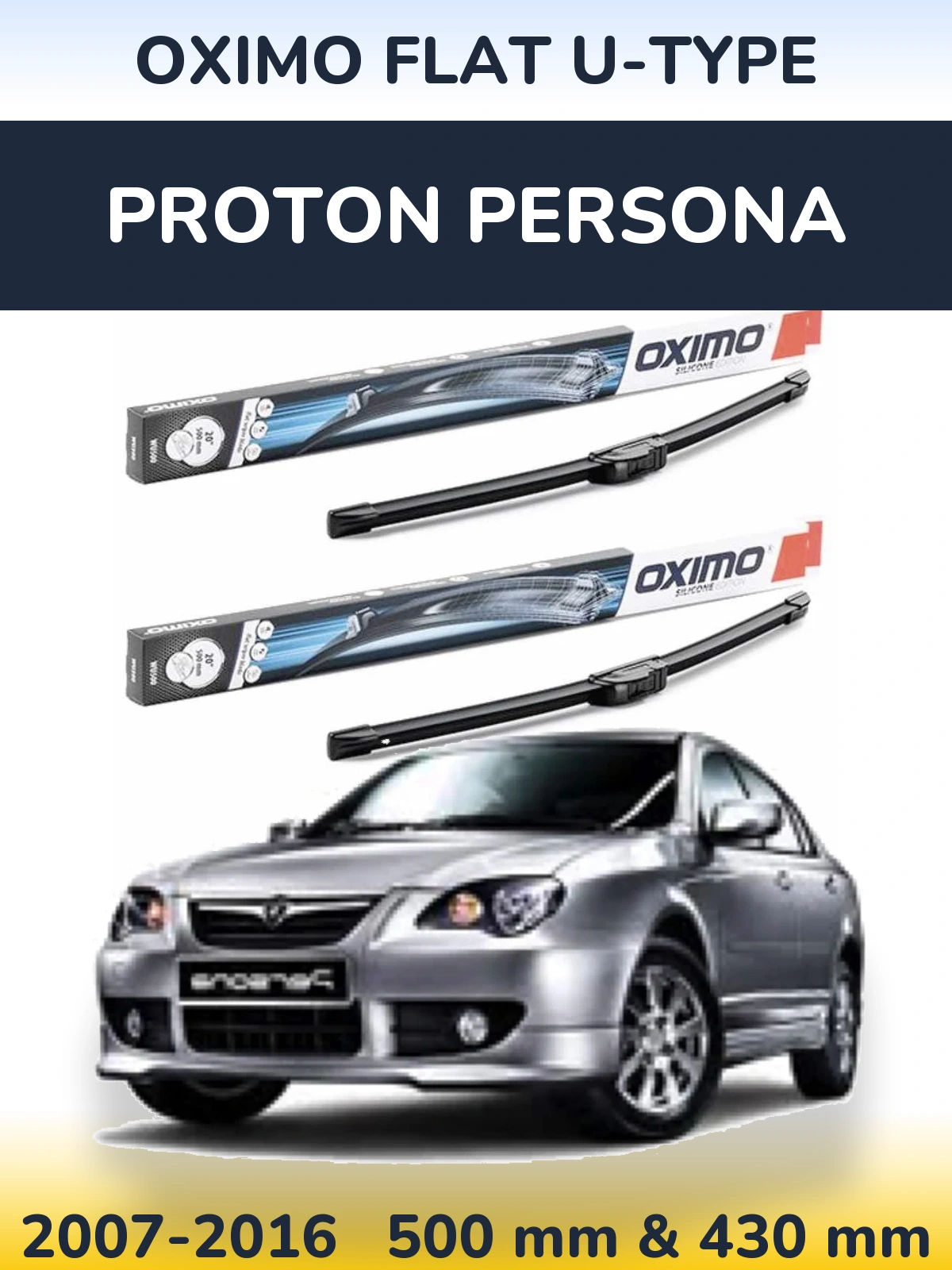Torkarblad Oximo Flat U-type för Proton Persona