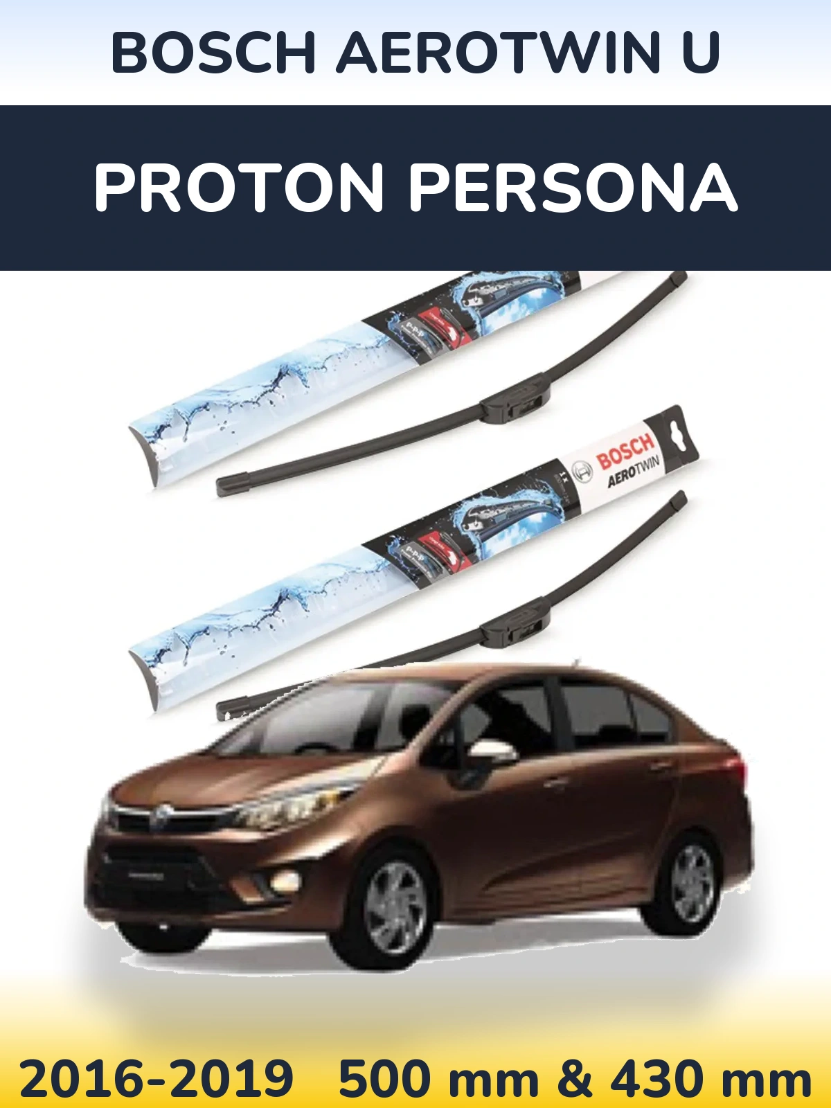 Torkarblad BOSCH AeroTwin U för Proton Persona