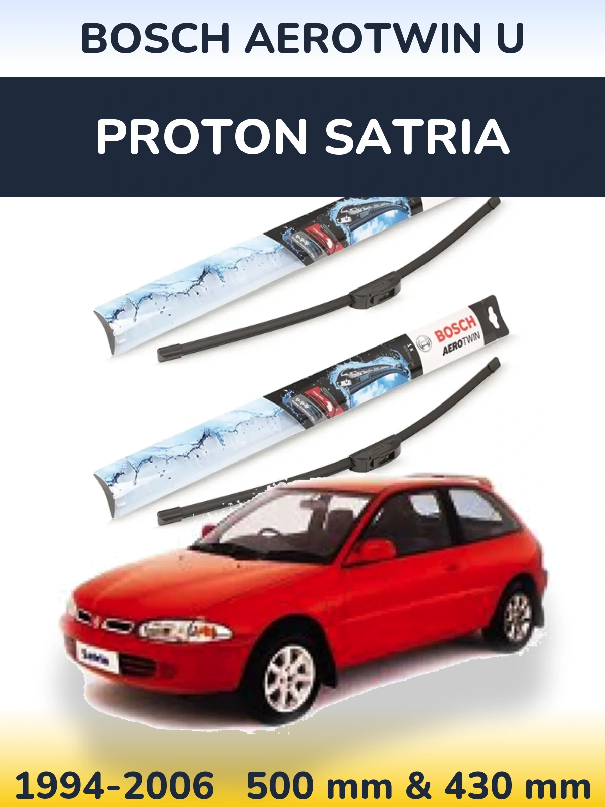 Torkarblad BOSCH AeroTwin U för Proton Satria