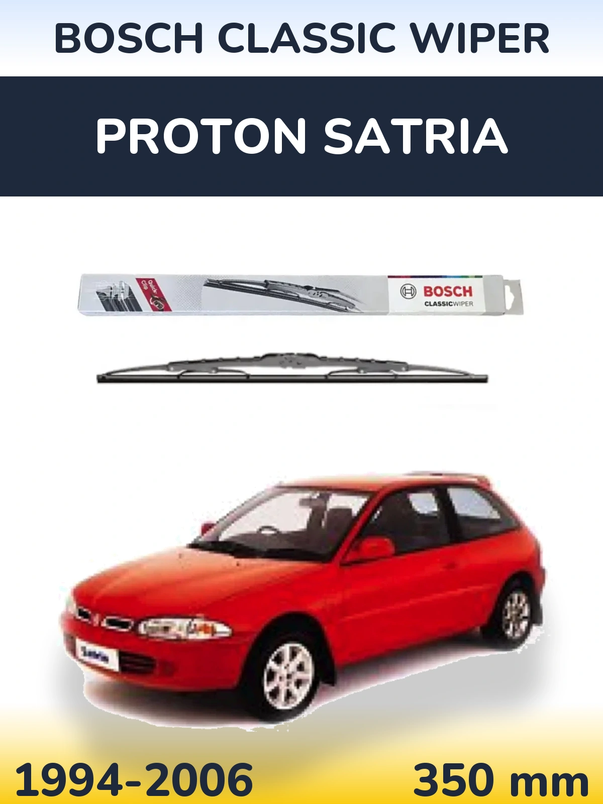 Torkarblad BOSCH Classic Wiper för Proton Satria