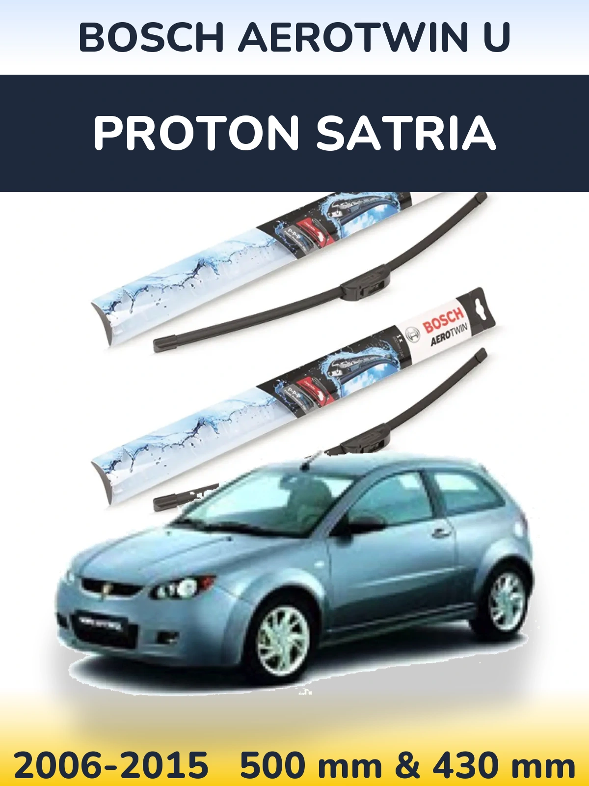 Torkarblad BOSCH AeroTwin U för Proton Satria