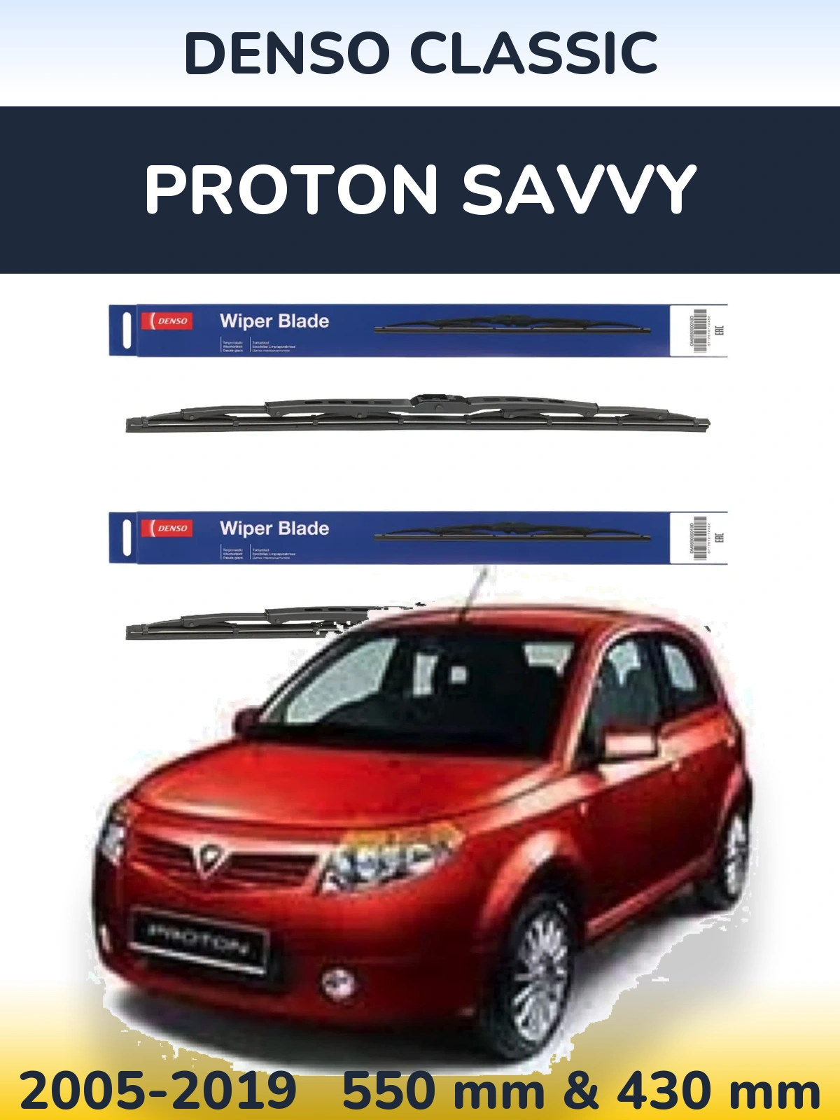 Torkarblad Denso Classic för Proton Savvy
