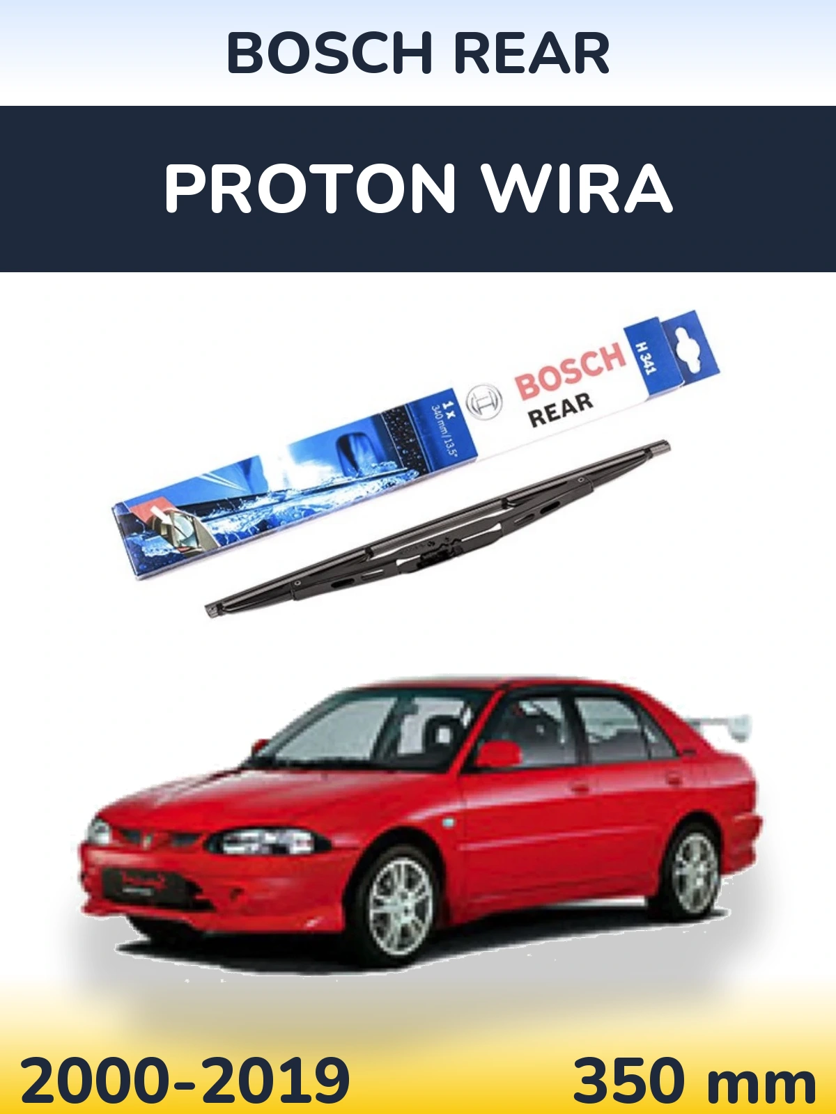 Torkarblad BOSCH Rear för Proton Wira