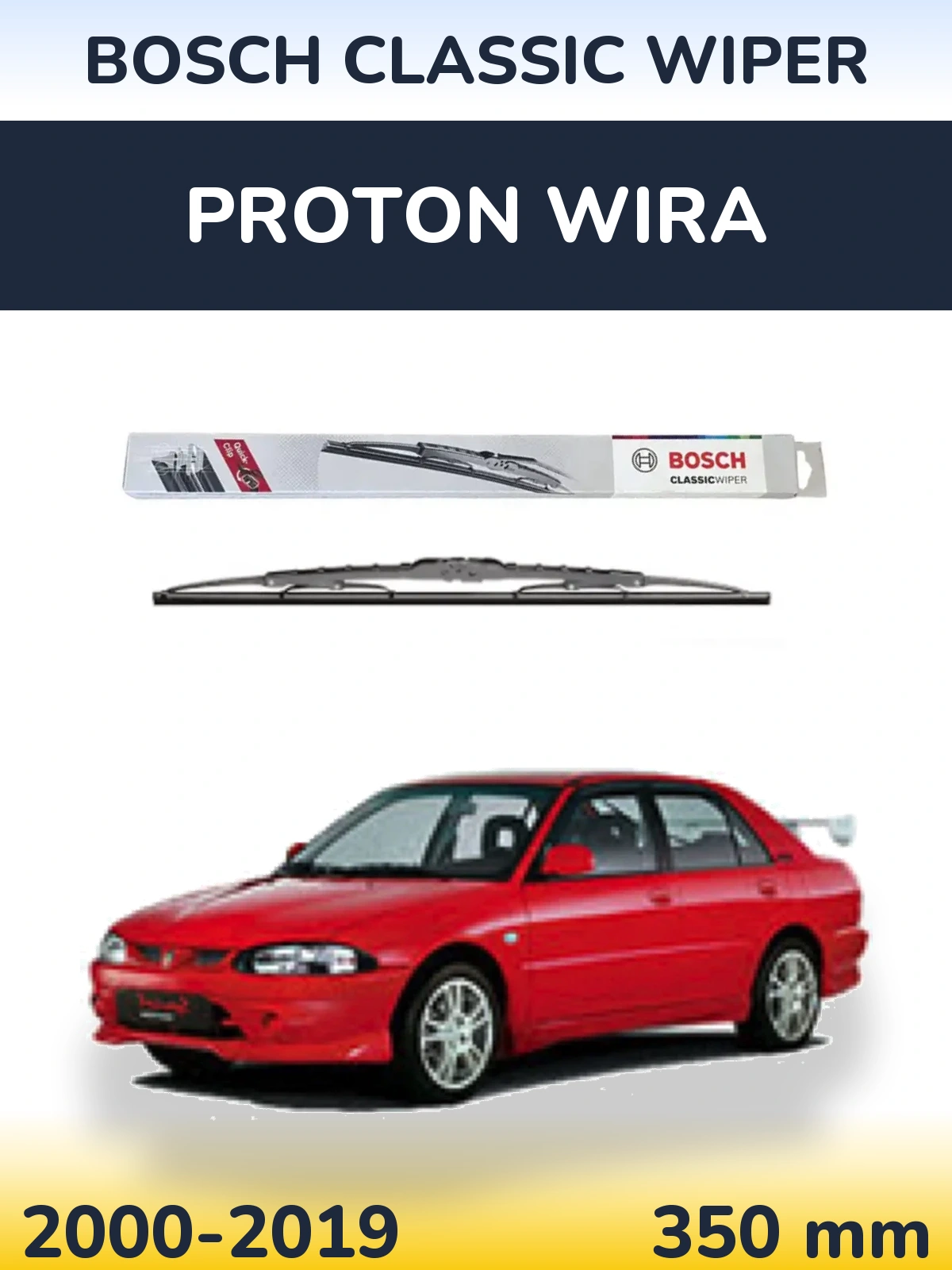 Torkarblad BOSCH Classic Wiper för Proton Wira