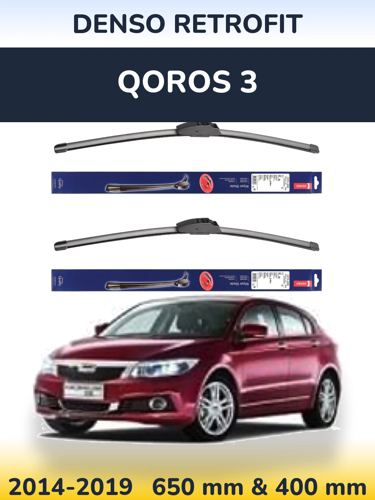 Torkarblad Denso Retrofit för Qoros 3