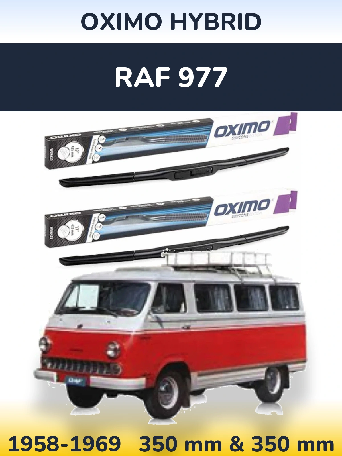 Torkarblad Oximo Hybrid för RAF 977