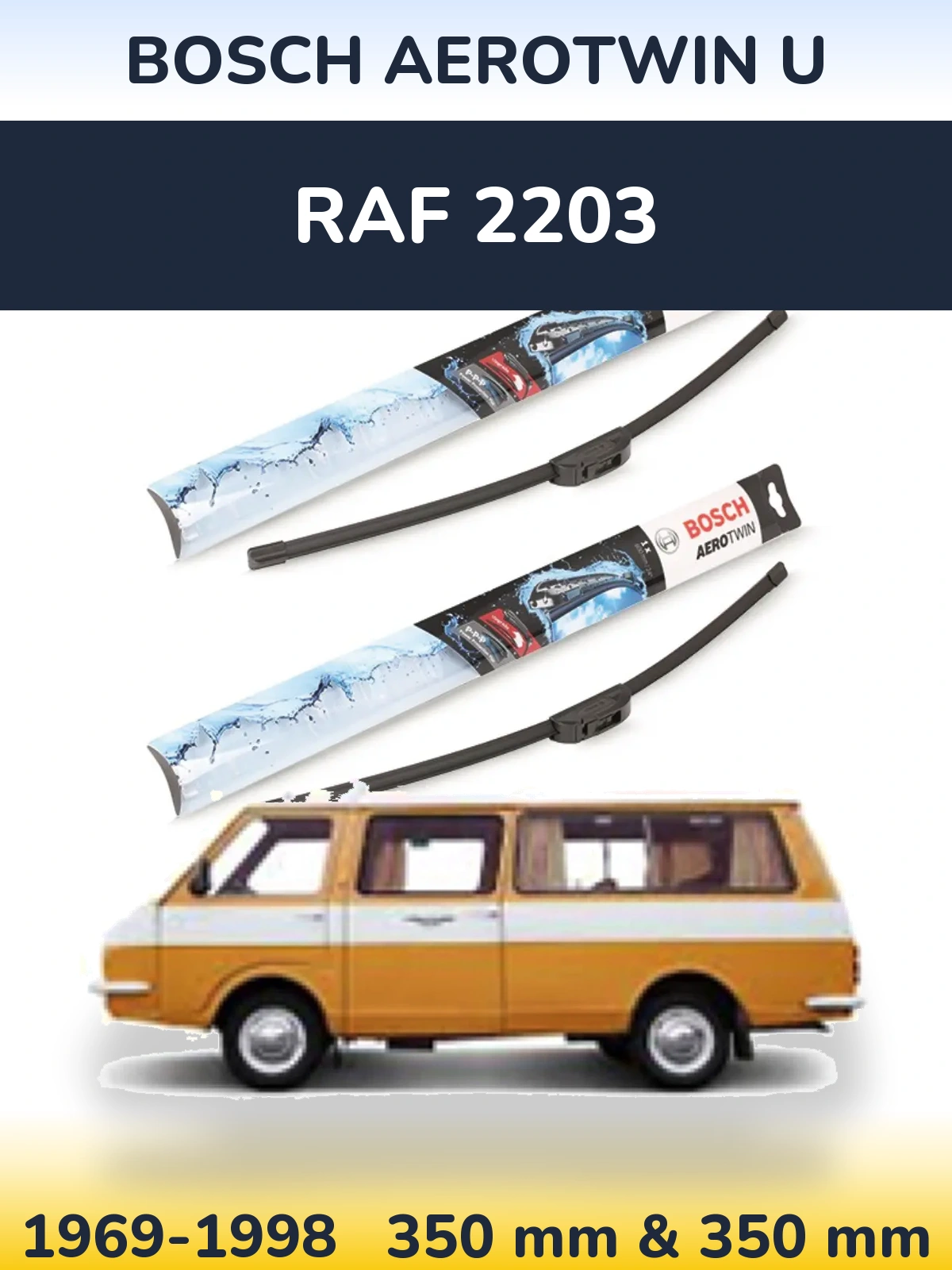 Torkarblad BOSCH AeroTwin U för RAF 2203
