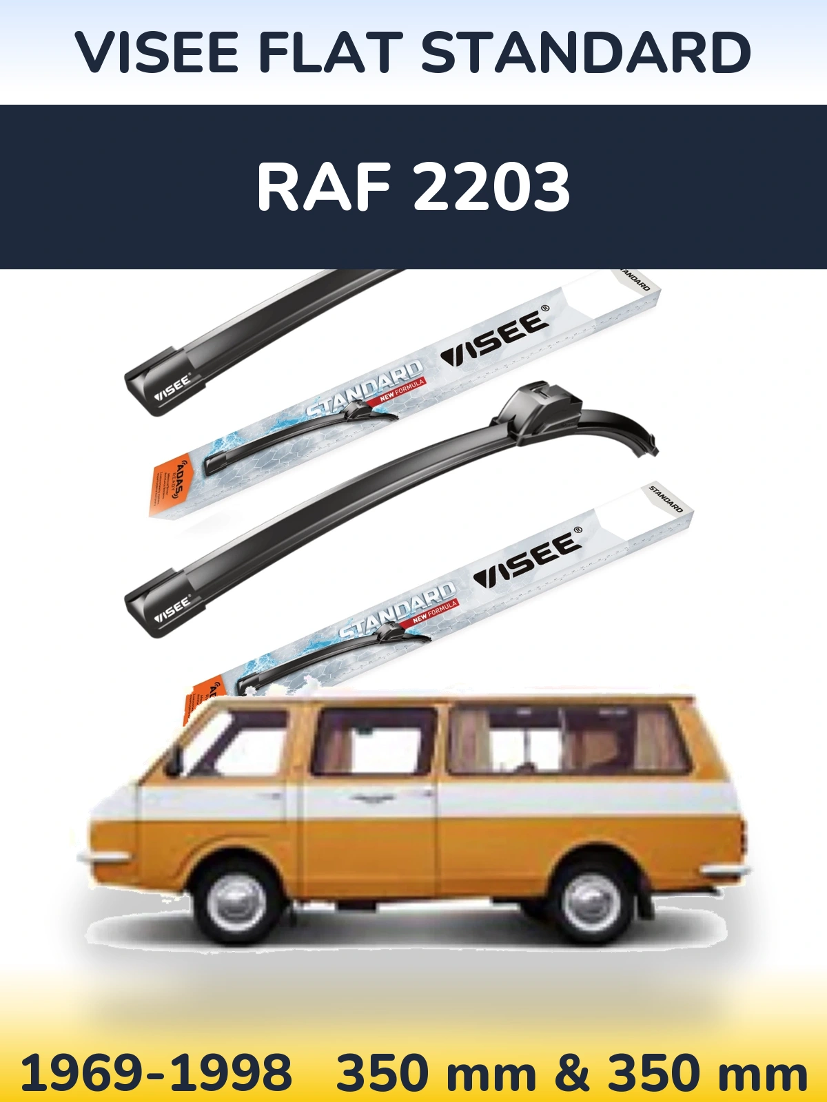 Torkarblad VISEE FLAT STANDARD för RAF 2203