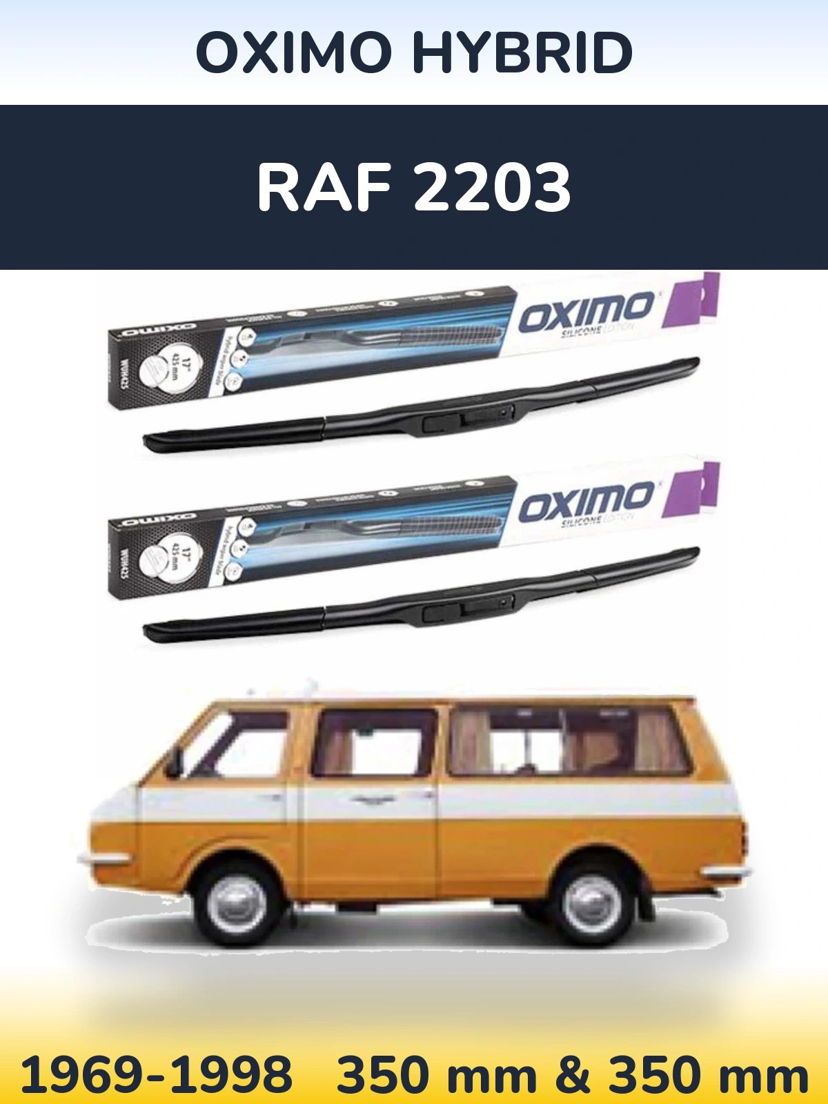 Torkarblad Oximo Hybrid för RAF 2203