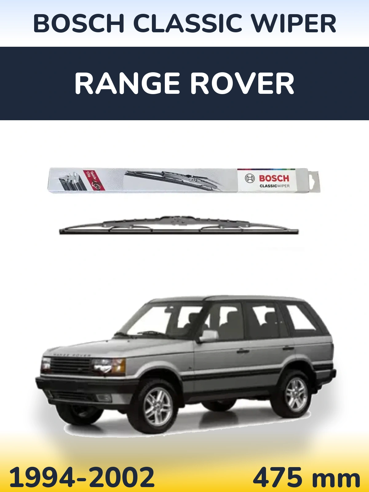 Torkarblad BOSCH Classic Wiper för Range Rover 