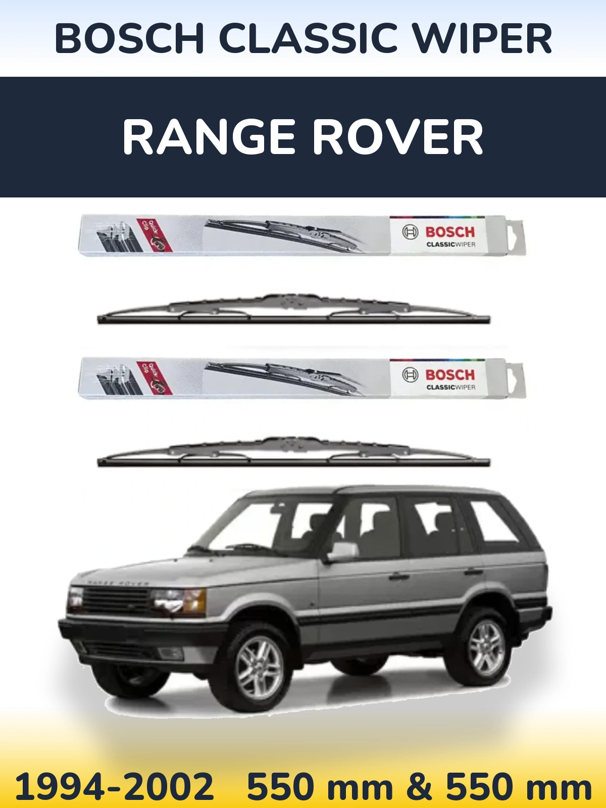 Torkarblad BOSCH Classic Wiper för Range Rover 