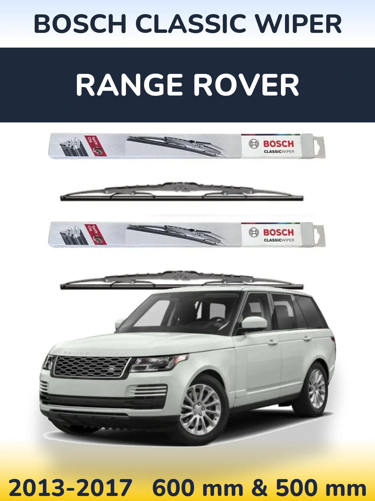 Torkarblad BOSCH Classic Wiper för Range Rover 