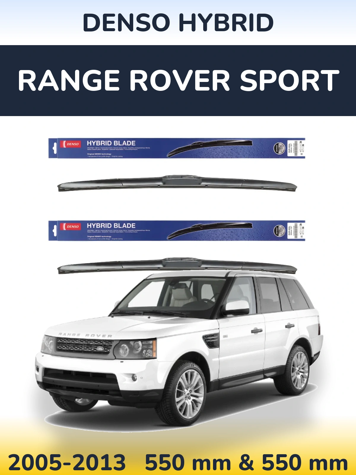 Torkarblad Denso Hybrid för Range Rover Sport