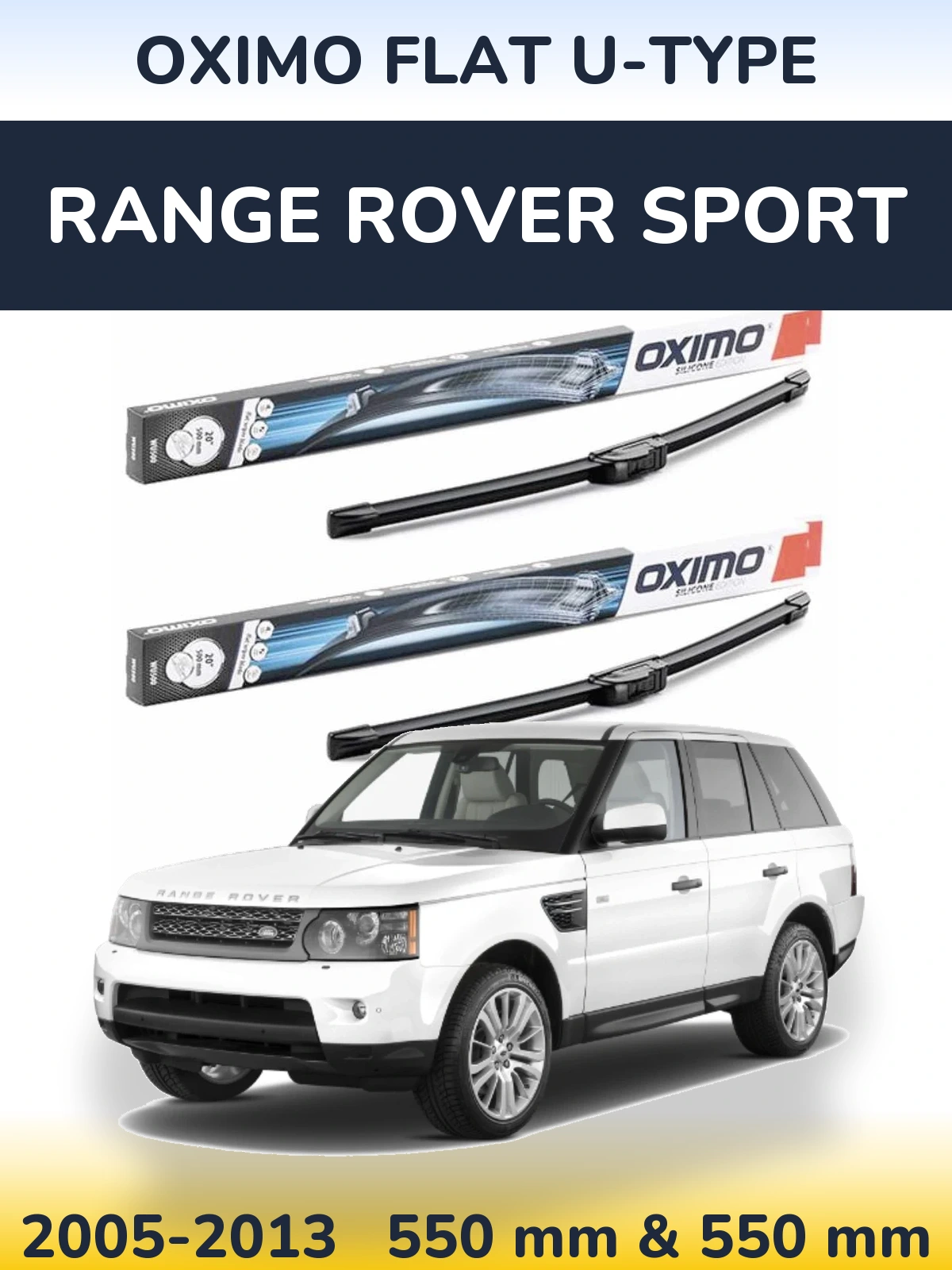 Torkarblad Oximo Flat U-type för Range Rover Sport