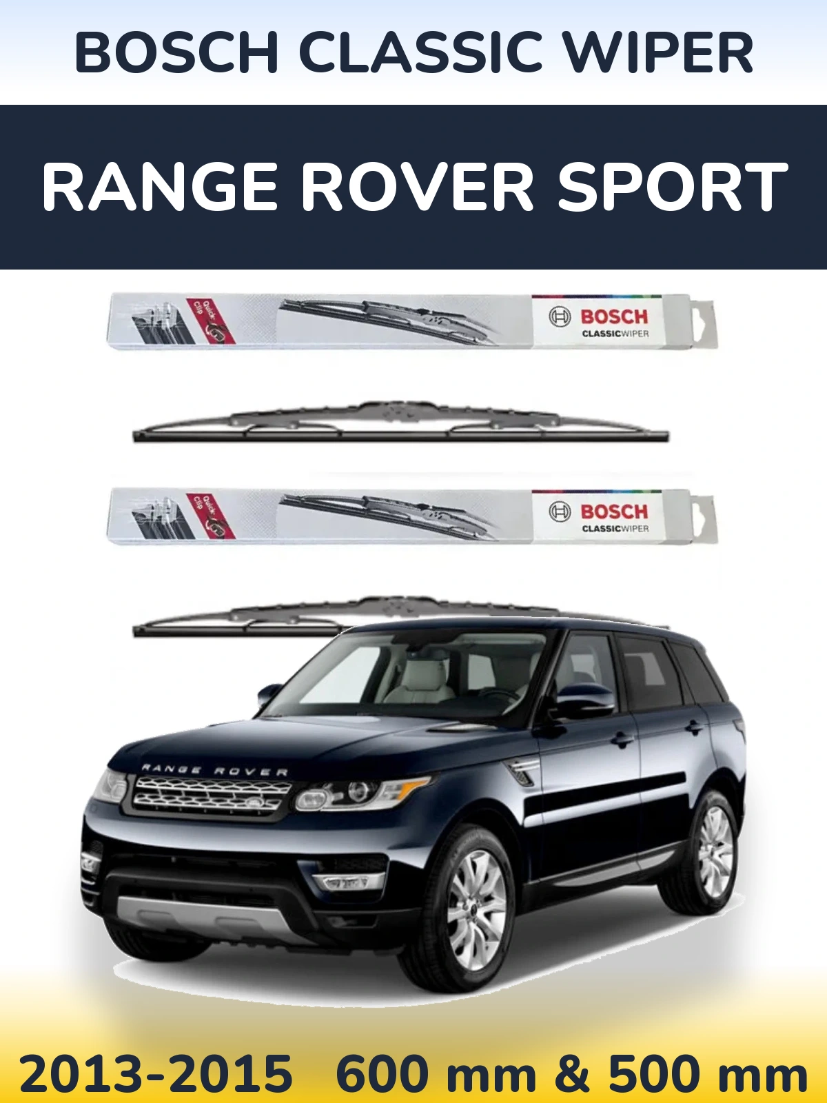 Torkarblad BOSCH Classic Wiper för Range Rover Sport