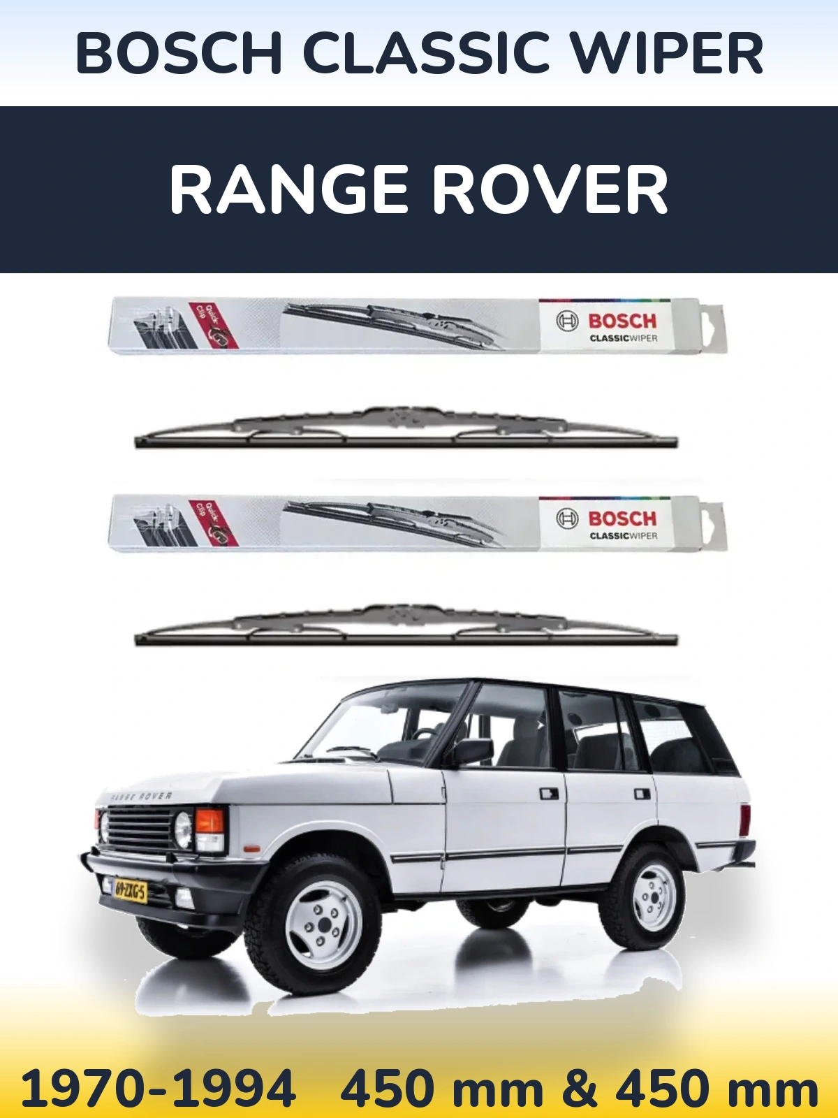 Torkarblad BOSCH Classic Wiper för Range Rover 
