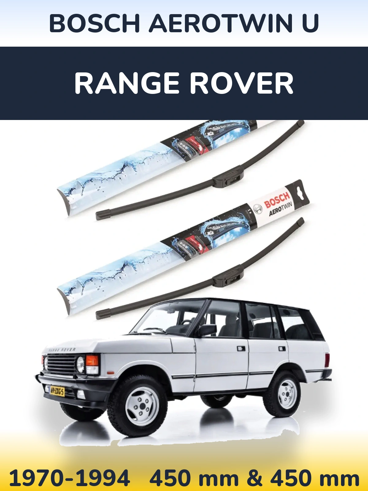 Torkarblad BOSCH AeroTwin U för Range Rover 