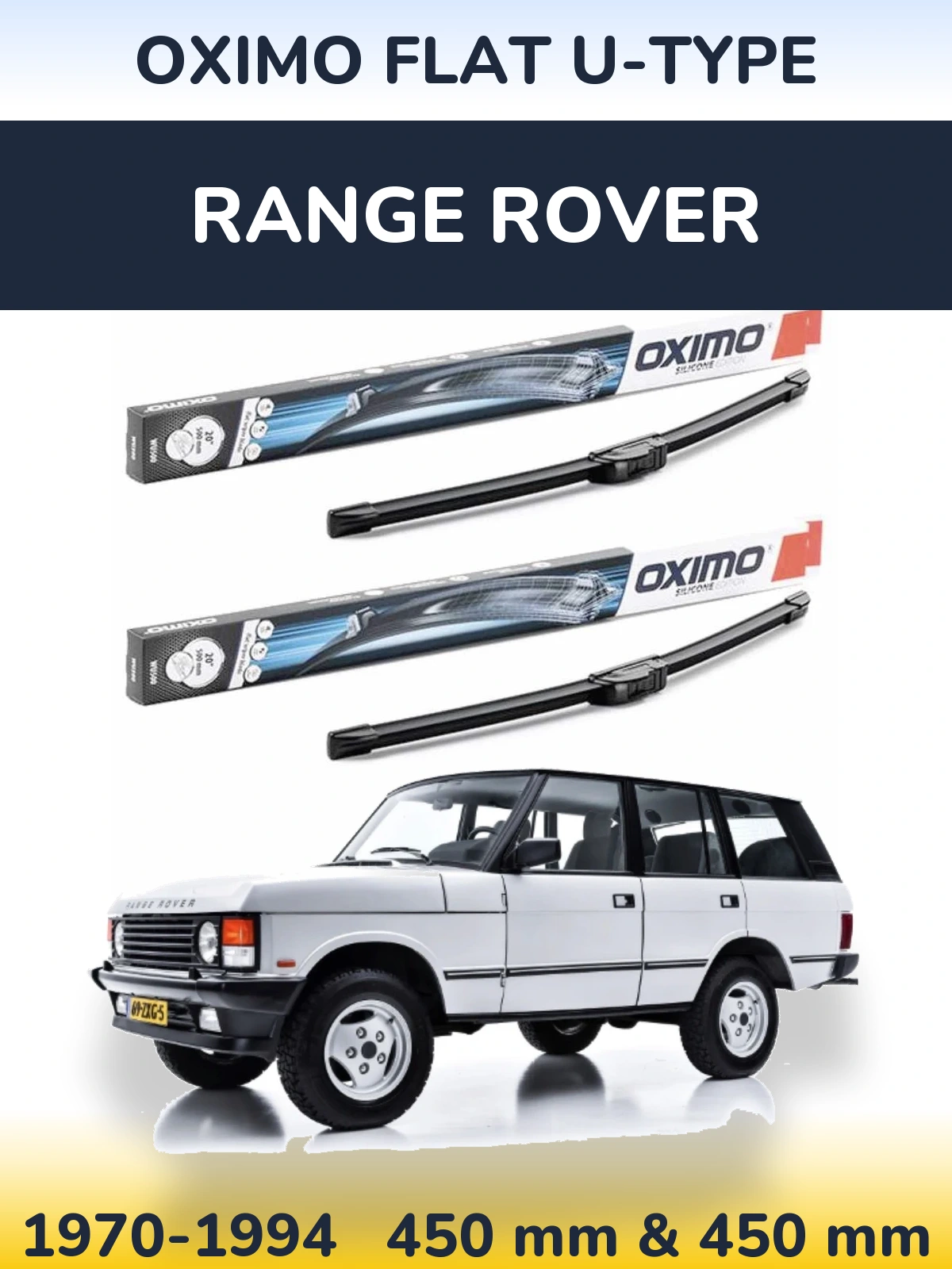 Torkarblad Oximo Flat U-type för Range Rover 