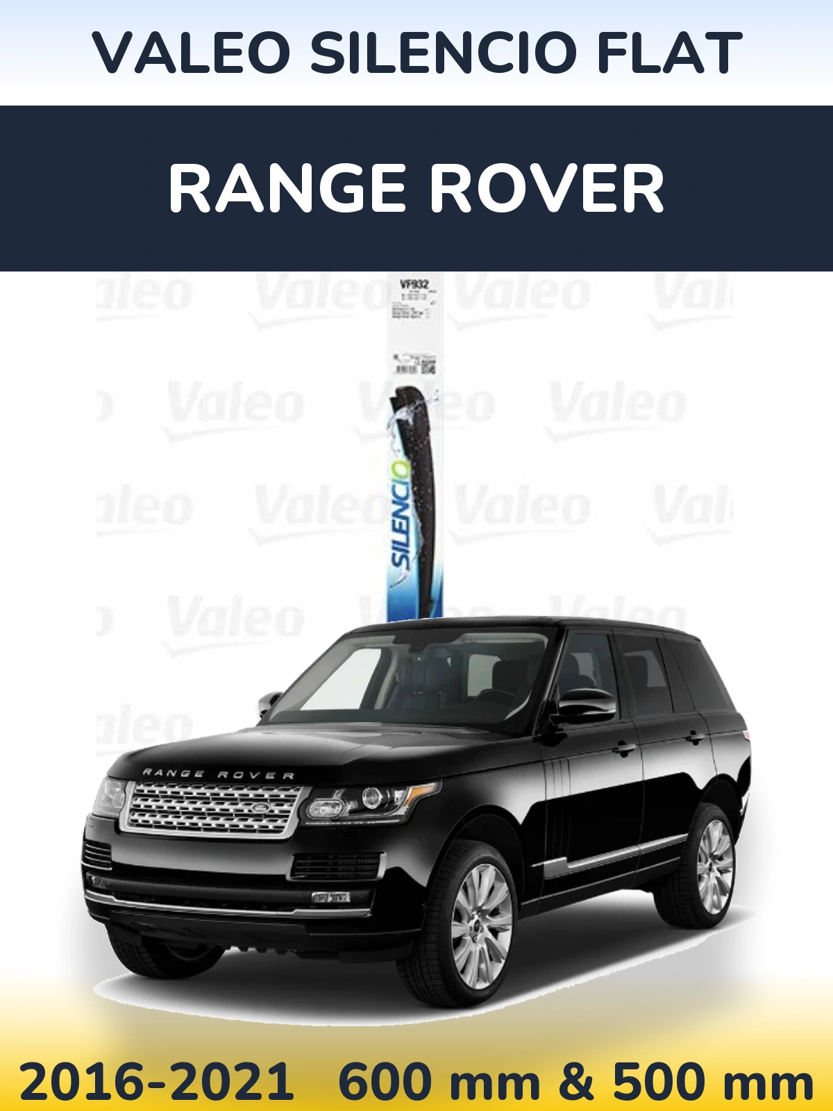 Torkarblad Valeo Silencio Flat för Range Rover 