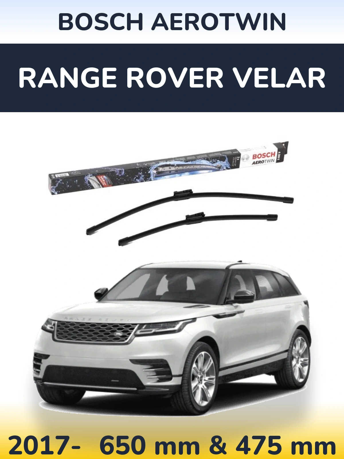 Torkarblad BOSCH AeroTwin för Range Rover Velar