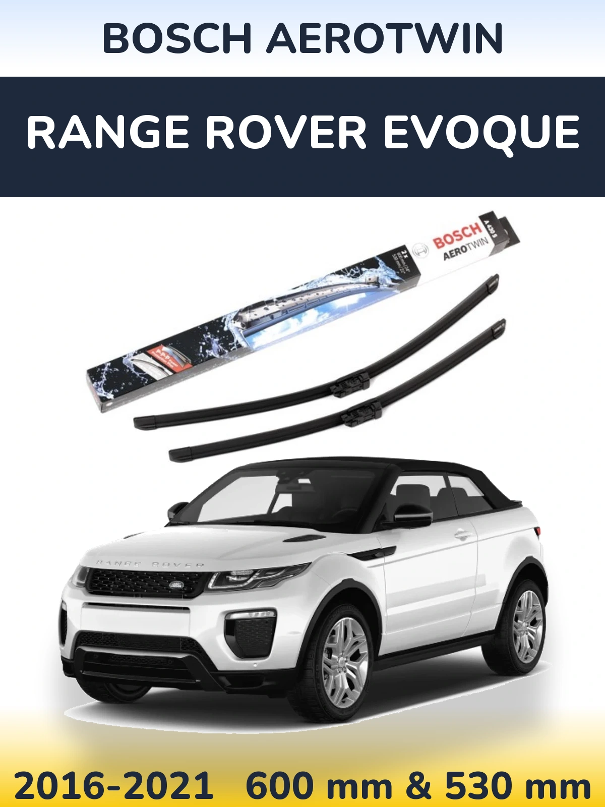 Torkarblad BOSCH AeroTwin för Range Rover Evoque