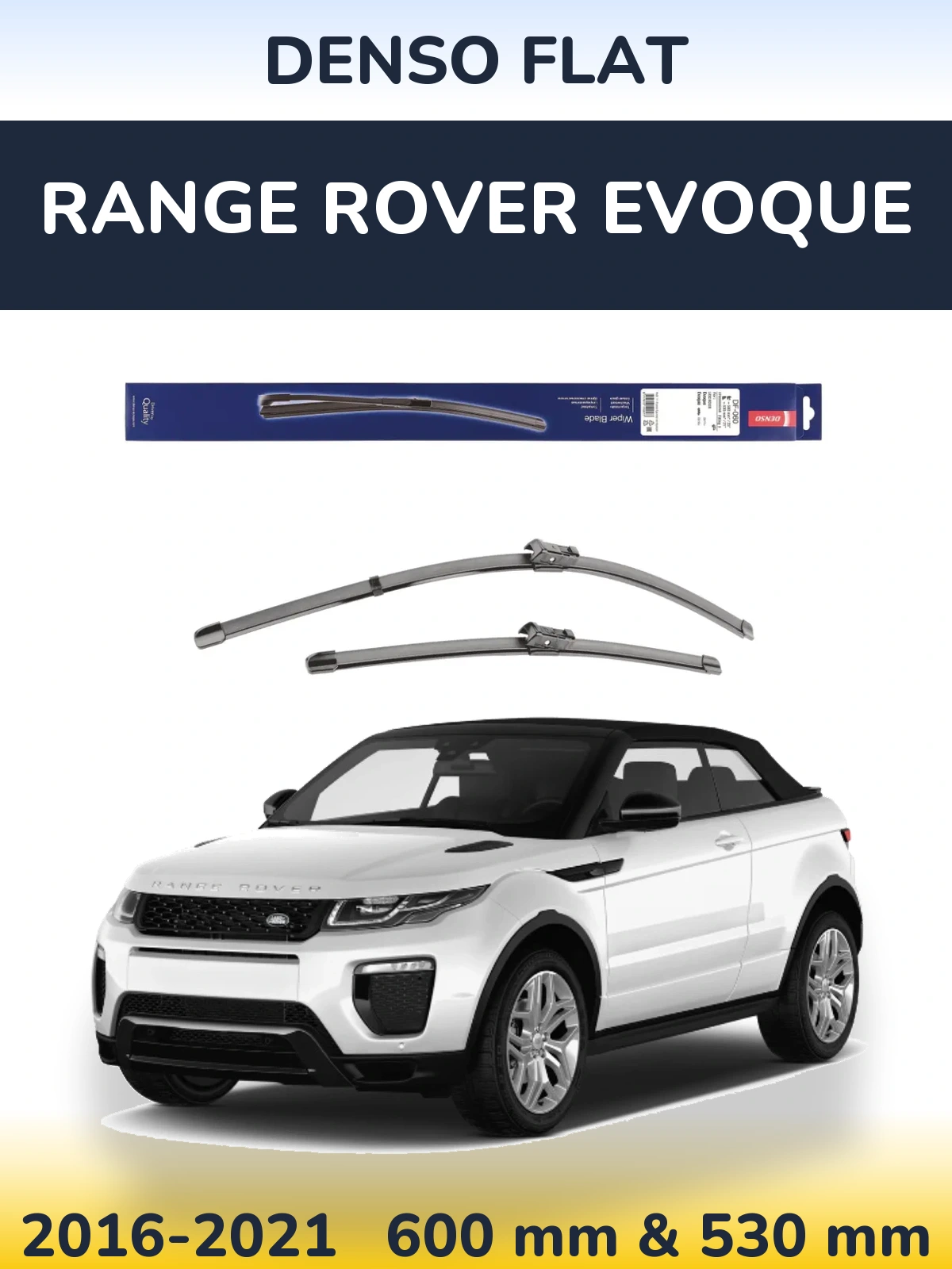 Torkarblad Denso Flat för Range Rover Evoque