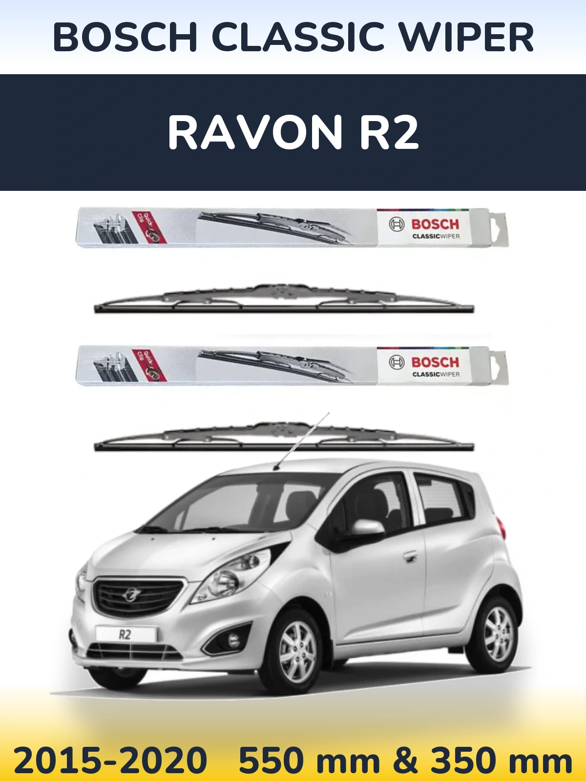 Torkarblad BOSCH Classic Wiper för Ravon R2
